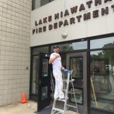 Fire House Exterior Commercial Painting on Beverwyck Rd in Lake Hiawatha, NJ 07034 0